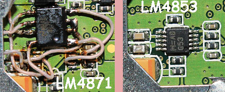 Ремонт навигатора GPS 535. 3. Замена УНЧ LM4853 на LM4871, АртРадиоЛаб, Белецкий А. И.